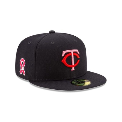 Blue Minnesota Twins Hat - New Era MLB Mother's Day 59FIFTY Fitted Caps USA6891534